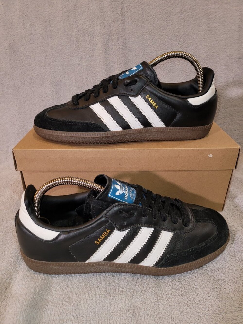 Adidas Samba Women's Size 9 OG Black White Brown Gum Sneakers IG9031 (#2452)